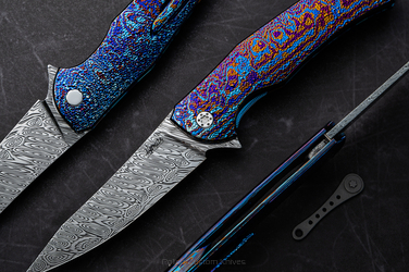 NÓŻ SKŁADANY FOLDER ISHTAR 5 TIMASCUS DAMASTEEL HERMAN