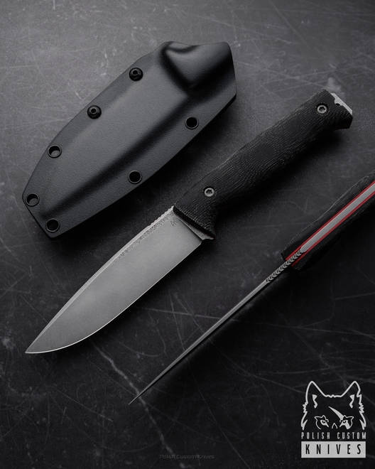 NÓŻ SURVIVALOWY AGOR EDC 20 M398 BLACK MICARTA AK KNIVES
