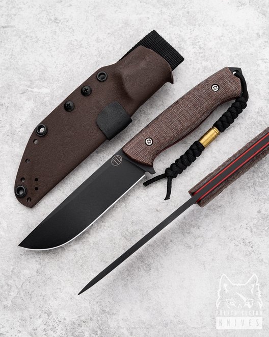 NÓŻ SURVIVALOWY RATEL II MICARTA BRĄZOWA NZ3 6 TD