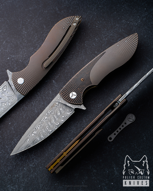 NÓŻ SKŁADANY FOLDER STING 168 DAMASTEEL HERMAN