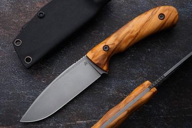 NÓŻ MYŚLIWSKI SURVIVALOWY FLINT 20 VANADIS 4E DREWNO OLIWNE AK KNIVES