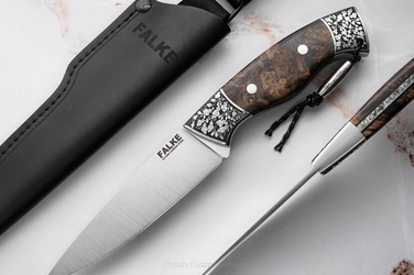 NÓŻ MYŚLIWSKI HUNTER LONG HL 006 D2 CZECZOTA KLONU FALKE KNIVES