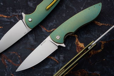 NÓŻ SKŁADANY FOLDER BIG STING #0017 M398 HERMAN KNIVES