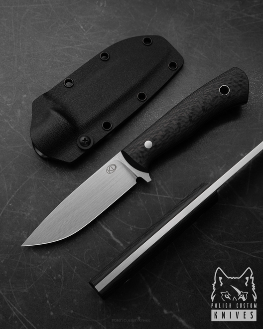 NÓŻ SURVIVALOWY EDC TRAVELER ELMAX 1 WŁÓKNO WĘGLOWE KD KNIVES