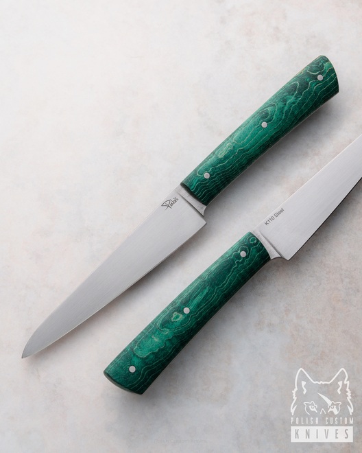 NÓŻ KUCHENNY POMOCNIK 120 16  K110 KLON PASIASTY ZIELONY PABIŚ KNIVES