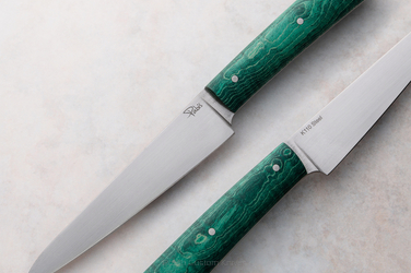 NÓŻ KUCHENNY POMOCNIK 120 16  K110 KLON PASIASTY ZIELONY PABIŚ KNIVES