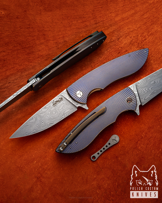 NÓŻ SKŁADANY FOLDER STING 8 DAMASTEEL HERMAN