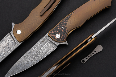 NÓŻ SKŁADANY FOLDER SLIM 26 DAMASTEEL HERMAN 