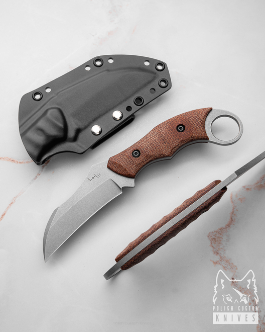 NÓŻ TAKTYCZNY EDC PRIMAL HUNTER MICARTA N690 LKW KNIVES