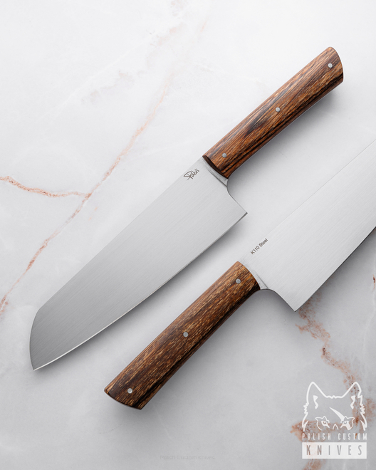 NÓŻ KUCHENNY SANTOKU 180 29 K110 ZEBRANO PABIŚ KNIVES