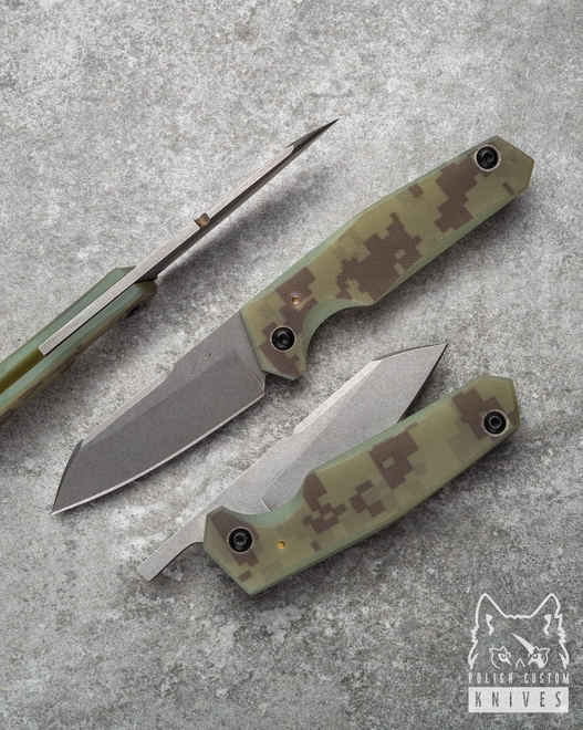 NÓŻ SKŁADANY WORM 3 CAMO G10 LKW 