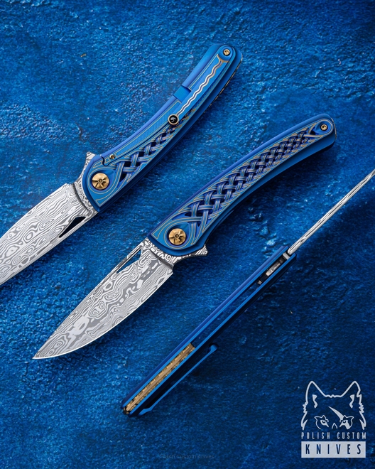NÓŻ SKŁADANY FOLDER MINOS #58 DAMASTEEL LESBAR KNIVES