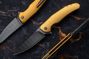 NÓŻ SKŁADANY FOLDER ISHTAR #0867 DAMASTEEL OERLIKON ( C0082 ) HERMAN KNIVES