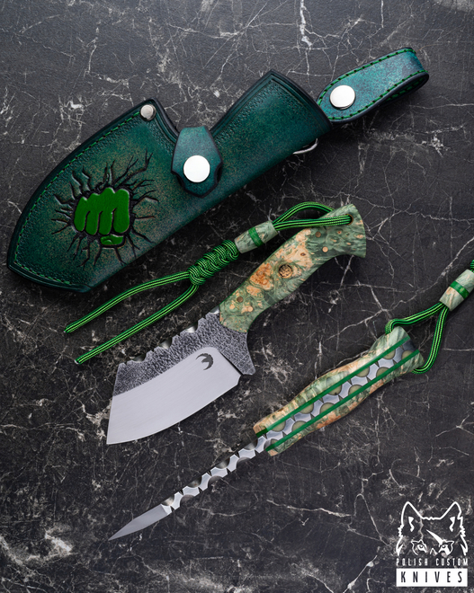 NÓŻ SURVIVALOWY TASAK FIST 2 NC11LV STABLIZOWANA CZECZOTA KLONU RAVEN KNIVES