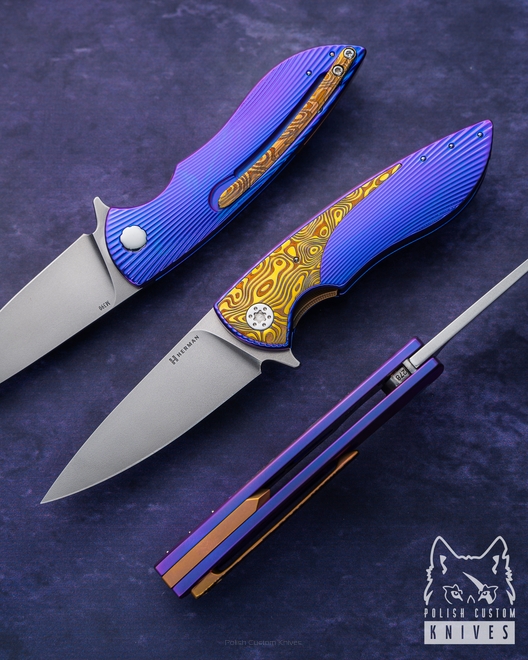 NÓŻ SKŁADANY FOLDER MICRO STING 278 M390 HERMAN KNIVES