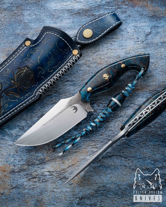NÓŻ SURVIVALOWY TAKTYCZNY ROSE 1 NC11LV G10 ŻYWICA PŁATKI RÓŻY RAVEN KNIVES