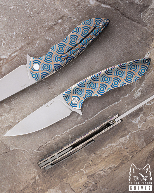 NÓŻ SKŁADANY FOLDER STING #0869 MAGNACUT CHRONO CIRCLE HERMAN KNIVES