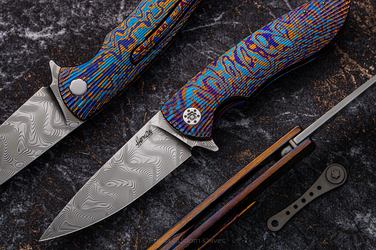 NÓŻ SKŁADANY FOLDER MICRO STING 2 TIMASCUS BALBACH HERMAN