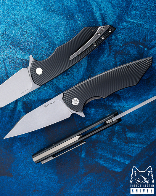 NÓŻ SKŁADANY FOLDER VESPERTILIO #0235 MAGNACUT OERLIKON DLC HERMAN KNIVES
