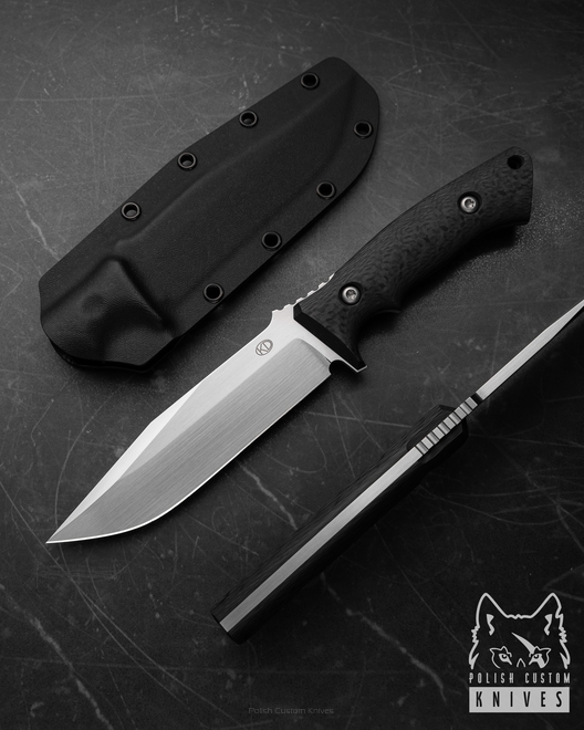 DUŻY NÓŻ TAKTYCZNY DEFENDER 2 ELMAX WŁÓKNO WĘGLOWE KD KNIVES