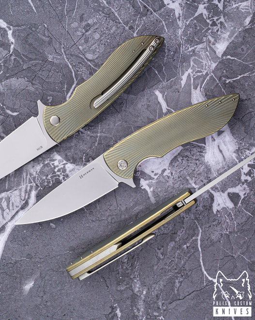 NÓŻ SKŁADANY FOLDER STING #0749 M398 HERMAN KNIVES