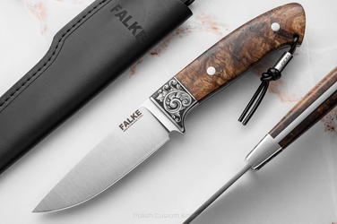 NÓŻ MYŚLIWSKI JF30 016 N690 STABILIZOWANA CZECZOTA OLCHY FALKE KNIVES