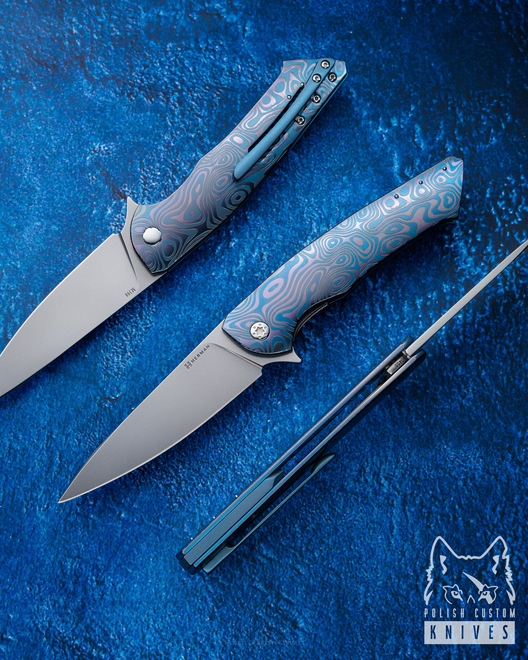 NÓŻ SKŁADANY FOLDER SLIM #0455 M398 HERMAN KNIVES