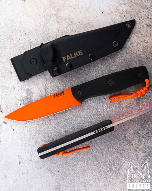 NÓŻ TAKTYCZNY SURVIVALOWY CASUS 022 D2 G10 FALKE KNIVES