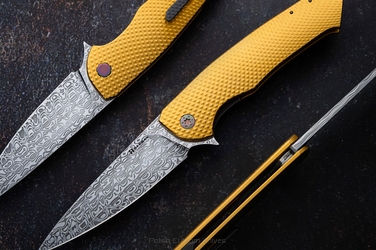 NÓŻ SKŁADANY FOLDER SLIM #0507 DAMASTEEL OERLIKON HALF DRESS  HERMAN KNIVES