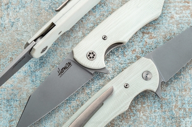 NÓŻ SKŁADANY VESPERTILIO 2 BIAŁY FLIPER  HERMAN