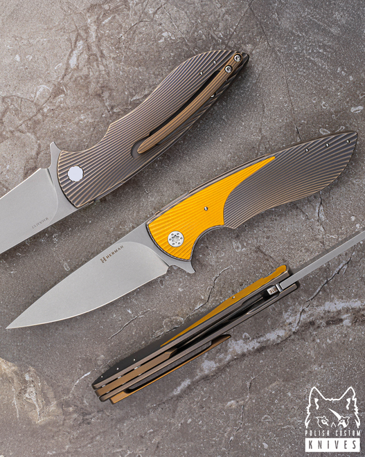 NÓŻ SKŁADANY FOLDER STING #0816 MAGNACUT HERMAN KNIVES
