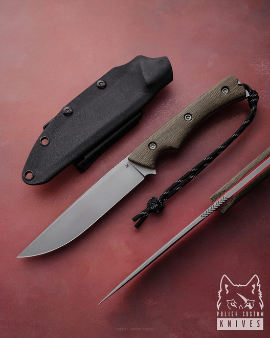NÓŻ MYŚLIWSKI HUNTER 9 CPM 3V MICARTA AK KNIVES
