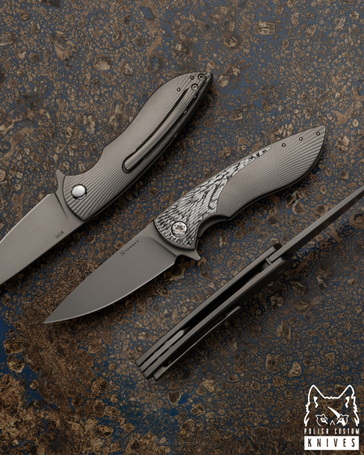 NÓŻ SKŁADANY FOLDER MICRO STING #0383 M390 HERMAN KNIVES