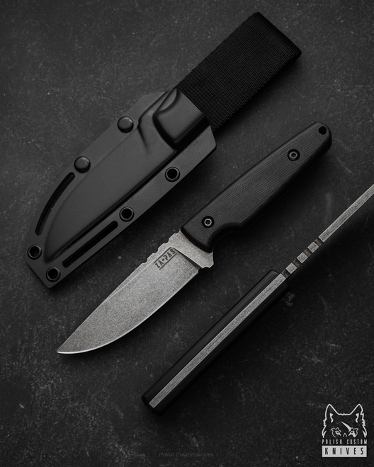 NÓŻ BUSHCRAFTOWY SURVIVALOWY HANDIE 4 NMV G10 ACID STONEWASH ZA-PAS