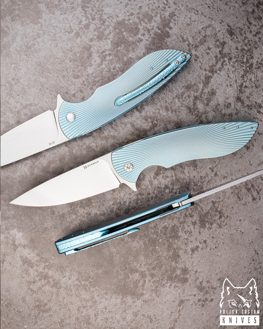NÓŻ SKŁADANY FOLDER BIG STING #0018 M398 HERMAN KNIVES