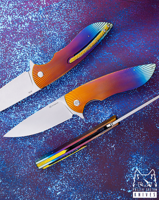 NÓŻ SKŁADANY FOLDER BIG STING #0051 M398 HERMAN KNIVES