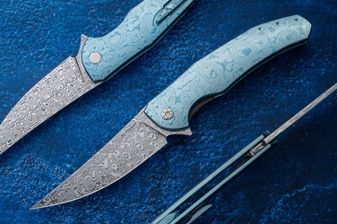 NÓŻ SKŁADANY FOLDER ISHTAR #0670 DAMASTEEL FULL DRESS HERMAN KNIVES