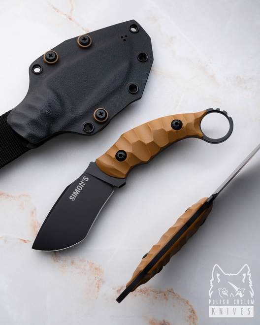 NÓŻ EDC SURVIVALOWY TAKTYCZNY SHARK 2614 K720 G10 SIMON'S KNIVES