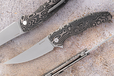 NÓŻ SKŁADANY FOLDER ISHTAR #0766 MAGNACUT NEBULA RIPPLE HERMAN KNIVES