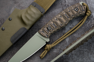 NÓŻ MYŚLIWSKI SURVIVALOWY POGWIZD HUNTER 5 D2 MICARTA SIMON'S