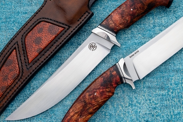 NÓŻ TAKTYCZNY, MYŚLIWSKI NAZIR  K110 ALDER BURL G-CUSTOM