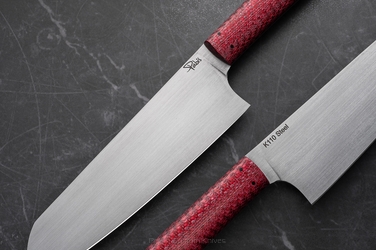 NÓŻ KUCHENNY SANTOKU FULTANG 180 9 RED TWILL PABIŚ