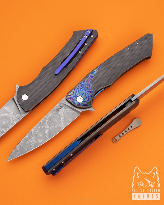 NÓŻ SKŁADANY FOLDER SLIM 27 DAMAST ZDI-1016 HERMAN 