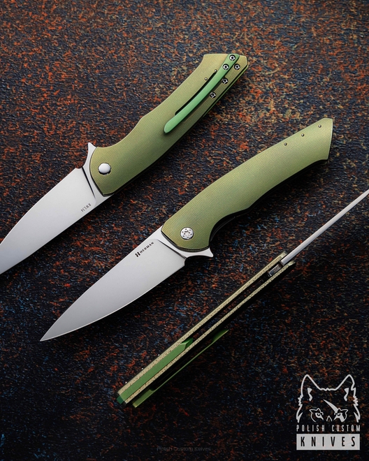 NÓŻ SKŁADANY FOLDER SLIM #0497 RWL34 HERMAN KNIVES