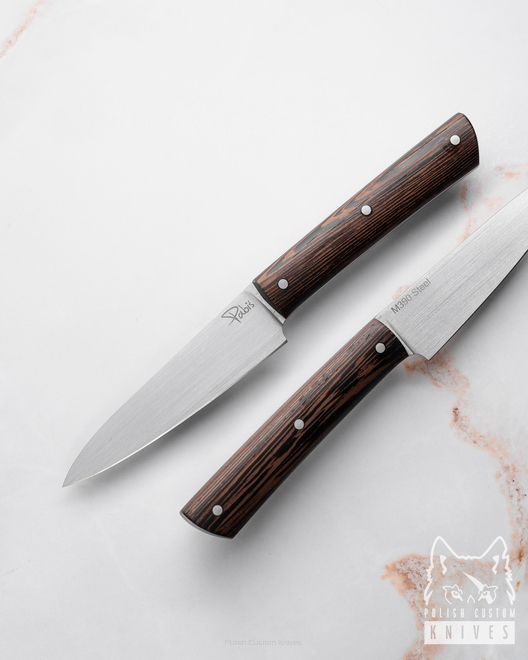 NÓŻ KUCHENNY OBIERAK 90 15 M390 WENGE PABIŚ KNIVES