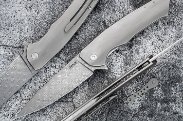 NÓŻ SKŁADANY FOLDER SLIM 38 DAMASTEEL HERMAN 