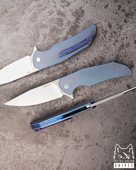 NÓŻ SKŁADANY FOLDER DRAGONFLY #0542 M398 HERMAN KNIVES