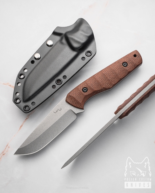 NÓŻ MYŚLIWSKI SURVIVALOWY DROMADER MEDIUM N690 MICARTA LKW