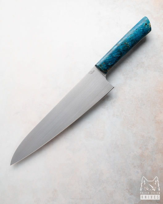 NÓŻ KUCHENNY CHEF 210 41 KLON NIEBIESKI ELMAX PABIŚ KNIVES