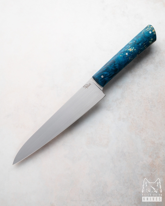 NÓŻ KUCHENNY POMOCNIK 160 35 ELMAX KLON STABILIZOWANY NIEBIESKI PABIŚ KNIVES